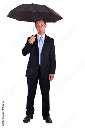 Photo: Business man with umbrella Business man with umbrella