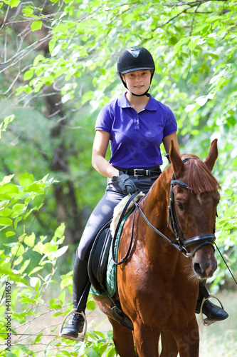 Photo: Girl on horse Girl on horse