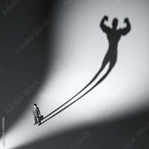 Illustration: Strong business man concept Strong business man concept
