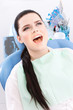 Happy patient came to the dentist