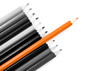 leadership concept with color pencils
