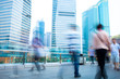abstract image of a business people rushing