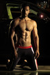 Sexy dude at night