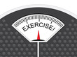 Weighing Scale Showing Exercise on Reading