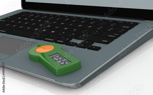 Illustration: concept of online banking service concept of online banking service