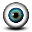 Realistic Blue Eye Eyeball