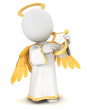 3d white people angel
