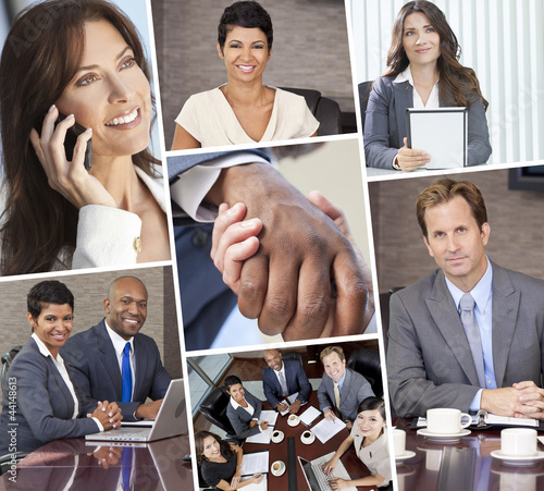 Foto: Montage of Businessmen and Women Montage of Businessmen and Women