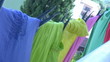 Laundry drying in the wind