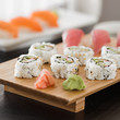 Photo: sushi - platter with california roll sushi - platter with california roll