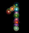 Zahl Feuerwerk - 1