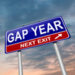 Gap year concept.