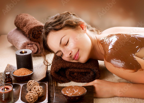 Photo: Spa Chocolate Mask. Luxury Spa Treatment Spa Chocolate Mask. Luxury Spa Treatment