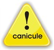 panneau attention canicule