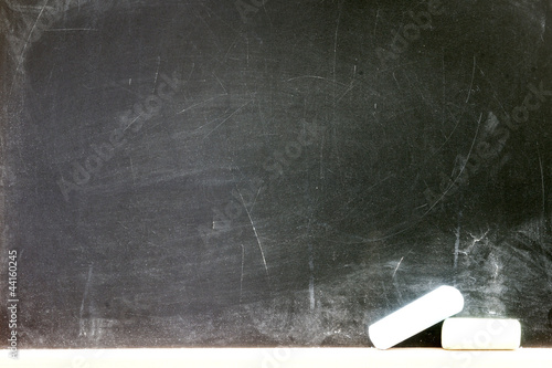 Photo: Blank chalkboard, blackboard texture with copy space Blank chalkboard, blackboard texture with copy space