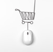 Illustration: mouse and trolley mouse and trolley