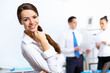 Photo: Young businesswoman in the office Young businesswoman in the office