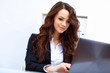 Young busines woman with notebook