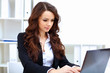 Young busines woman with notebook