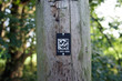 QR-Code an einem Telegrafenmast