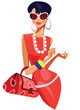 fashion modern woman with bag