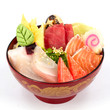 Sashimi with rice
