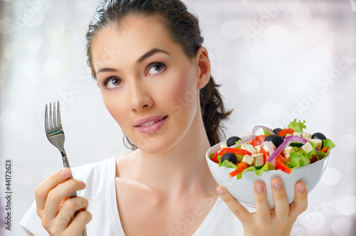 Photo: eating healthy food eating healthy food