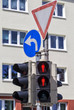 Rote Fußgängerampel