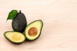 Ripe Organic Avocado with copy space
