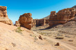 Charyn Canyon near the Almaty city in Kazakhstan