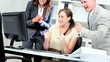 Video: Caucasian Financial Advisors Receiving Good News Caucasian Financial Advisors Receiving Good News