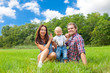 familie feld wiese