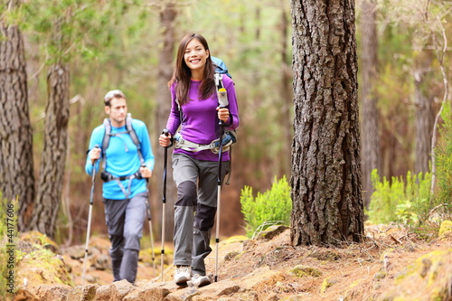 Photo: Hikers in forest Hikers in forest