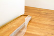 Laying wooden flooring
