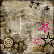 grunge paper texture with graffity elements
