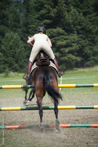 Photo: Show jumping horse and rider Show jumping horse and rider