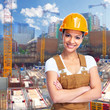 Construction worker girl.