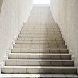Long stairs with many steps