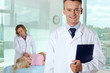 Male clinician