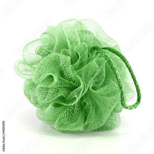 Photo: Green bath puff Green bath puff