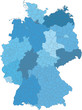 Kreiskarte von Deutschland