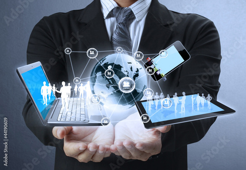 Photo: Technology in the hands Technology in the hands