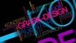 Graphik-design Animation Video schwarzem Hintergrund