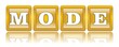Mode - Schild