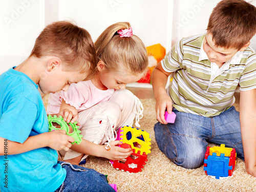 Photo: Children in kindergarten. Children in kindergarten.