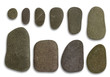 flat pebbles arrangement