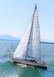 The sail boat in early morning.