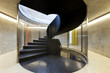 interior new building in cement, iron staircases