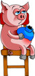 sick pig