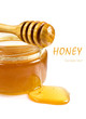 sweet honey in a glass jar